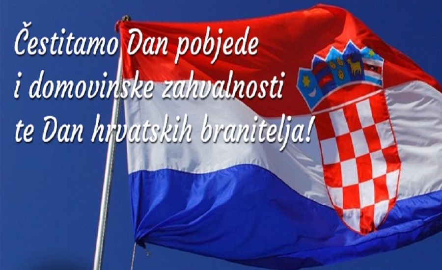 Čestitamo Dan pobjede i domovinske zahvalnosti te Dan hrvatskih branitelja - Općina Jakšić