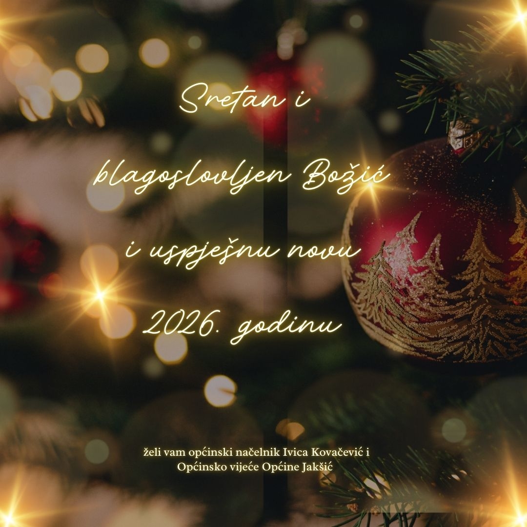 Sretan i blagoslovljen Božić i uspješnu novu 2026. godinu